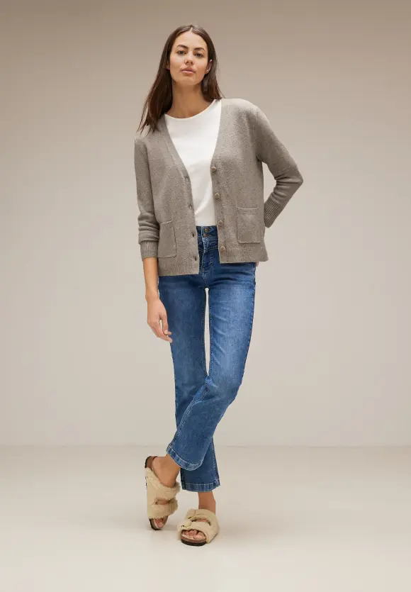 Street One Cardigan mit V-Ausschnitt