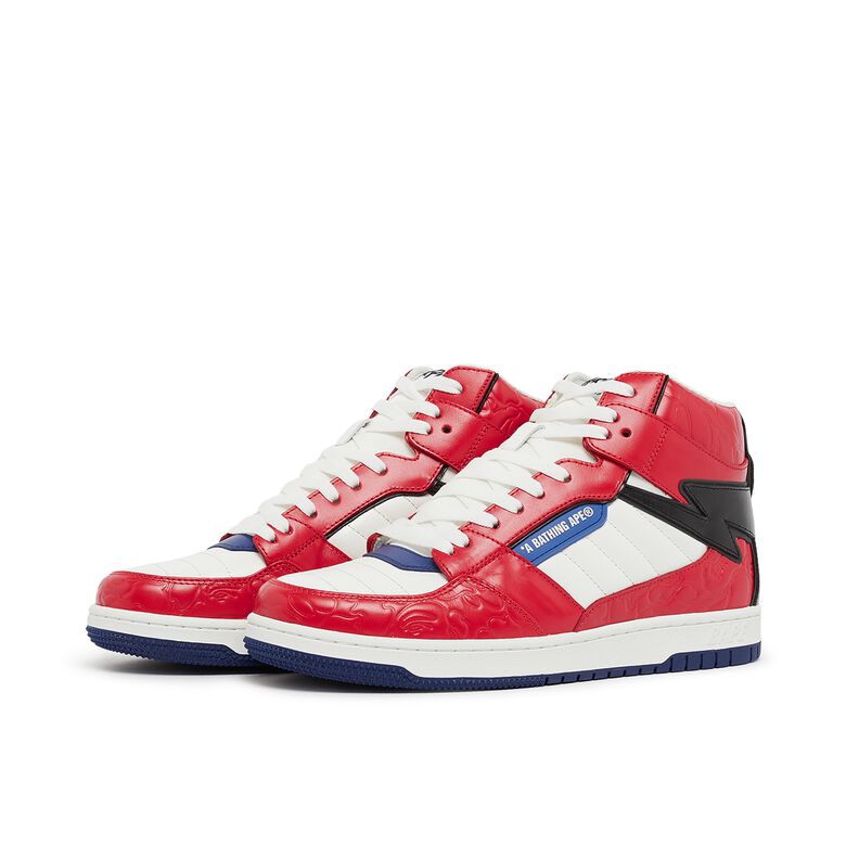 A Bathing Ape Wmns Sta 88 Mid #1 L red
