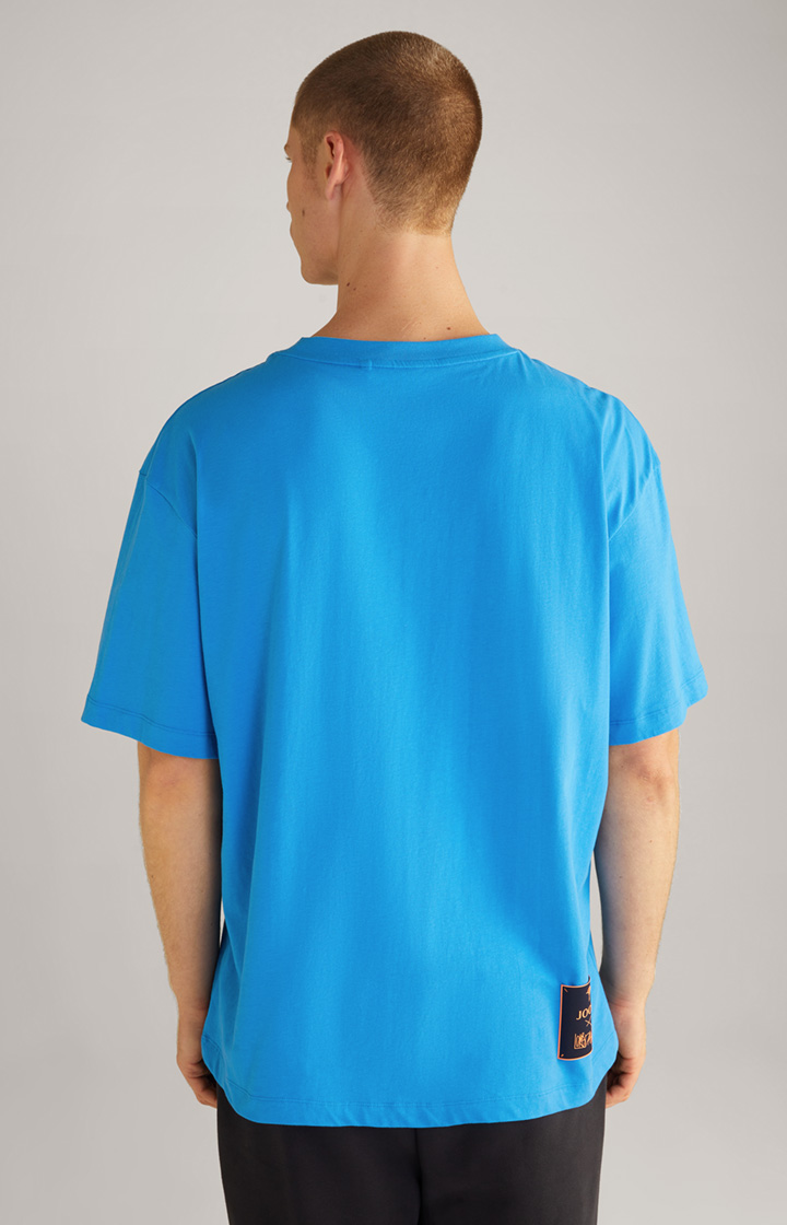 Unisex-Baumwoll-T-Shirt in Blau