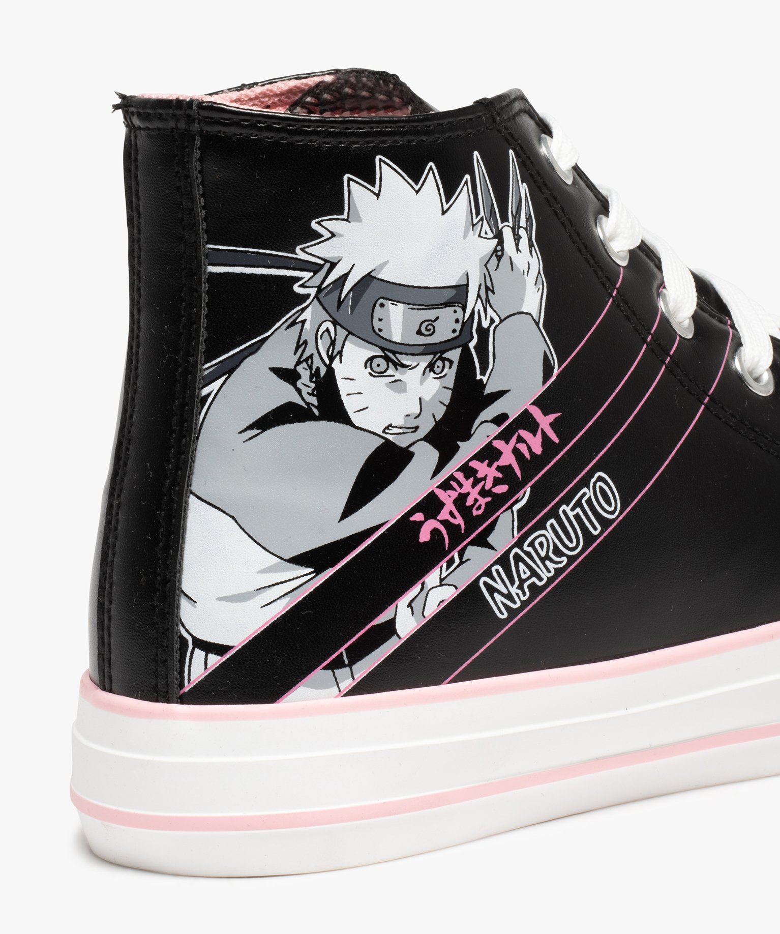 Baskets femme montantes - Naruto noir | GEMO