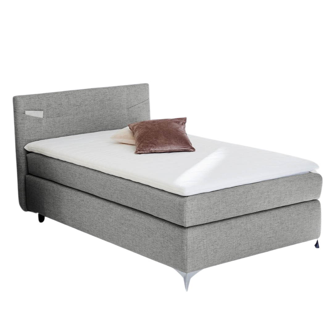 Boxspringbett Nora Grau 120 x 200 cm