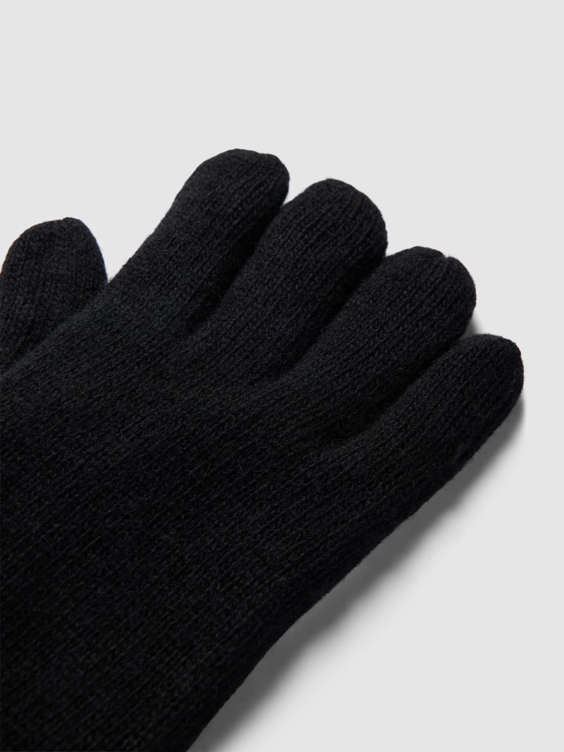 Handschuhe mit verstellbarem Riegel Modell 'Carlton' in schwarz
