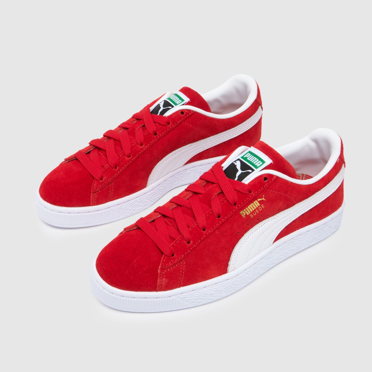PUMA – Röda klassiska mockasneakers