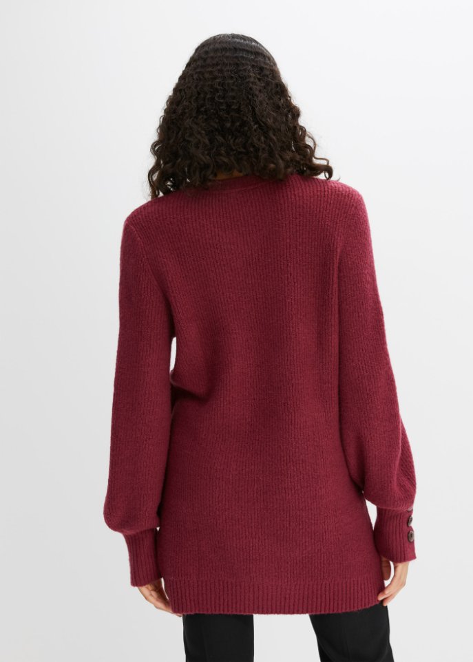 Longpullover mit Knöpfen