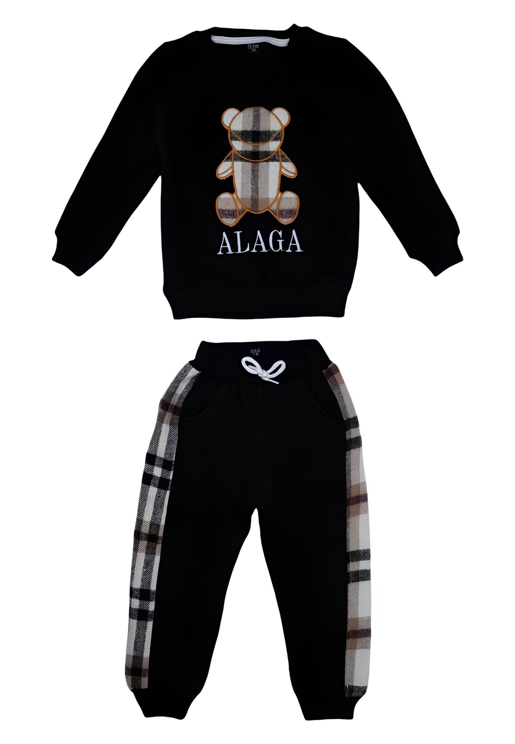 ALGINOO Freizeitanzug Kinder Trainingsanzug (Set, Oberteil und Jogginghose)