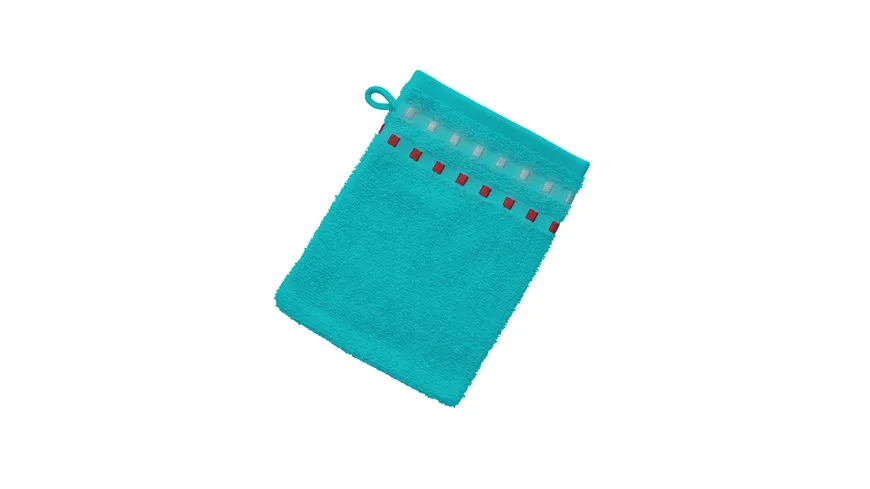 Waschhandschuhe Türkis