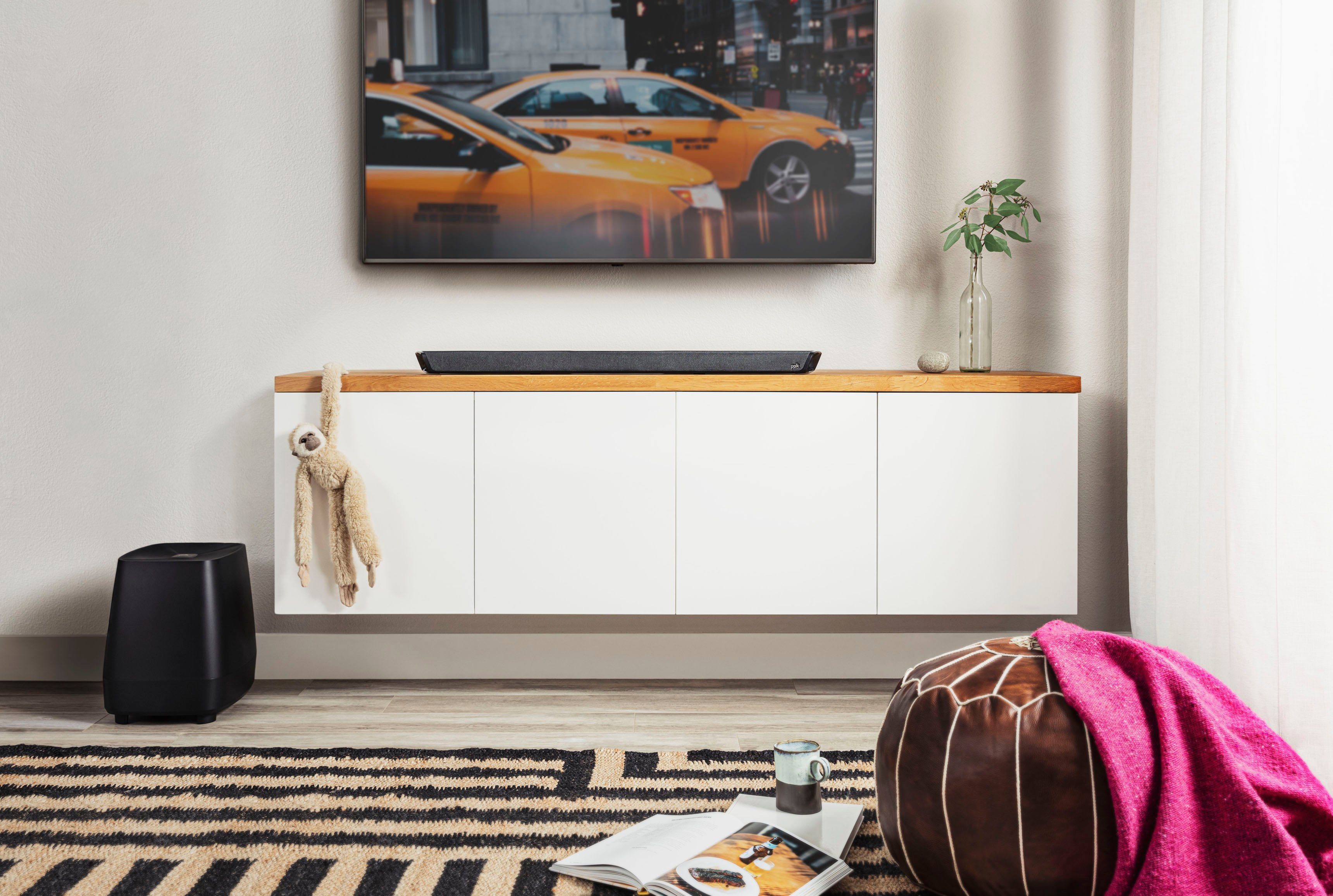 Polk Magnifi Max AX SR Heimkinosystem (Bluetooth, LAN (Ethernet), WLAN, Wireless-Surround-Lautsprechern und Subwoofer)