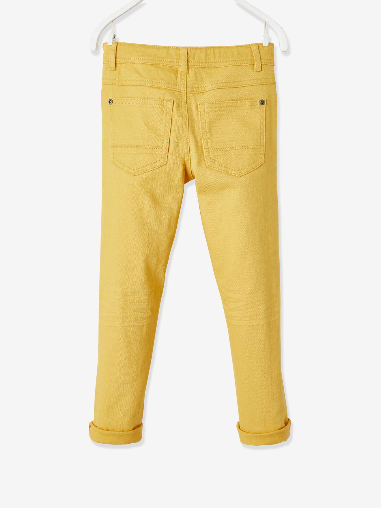 Pantalon slim MorphologiK tour de hanches FIN garçon jaune