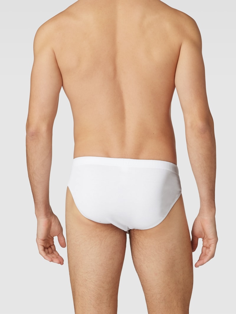 Slip mit elastischem Bund im 2er-Pack in weiß
