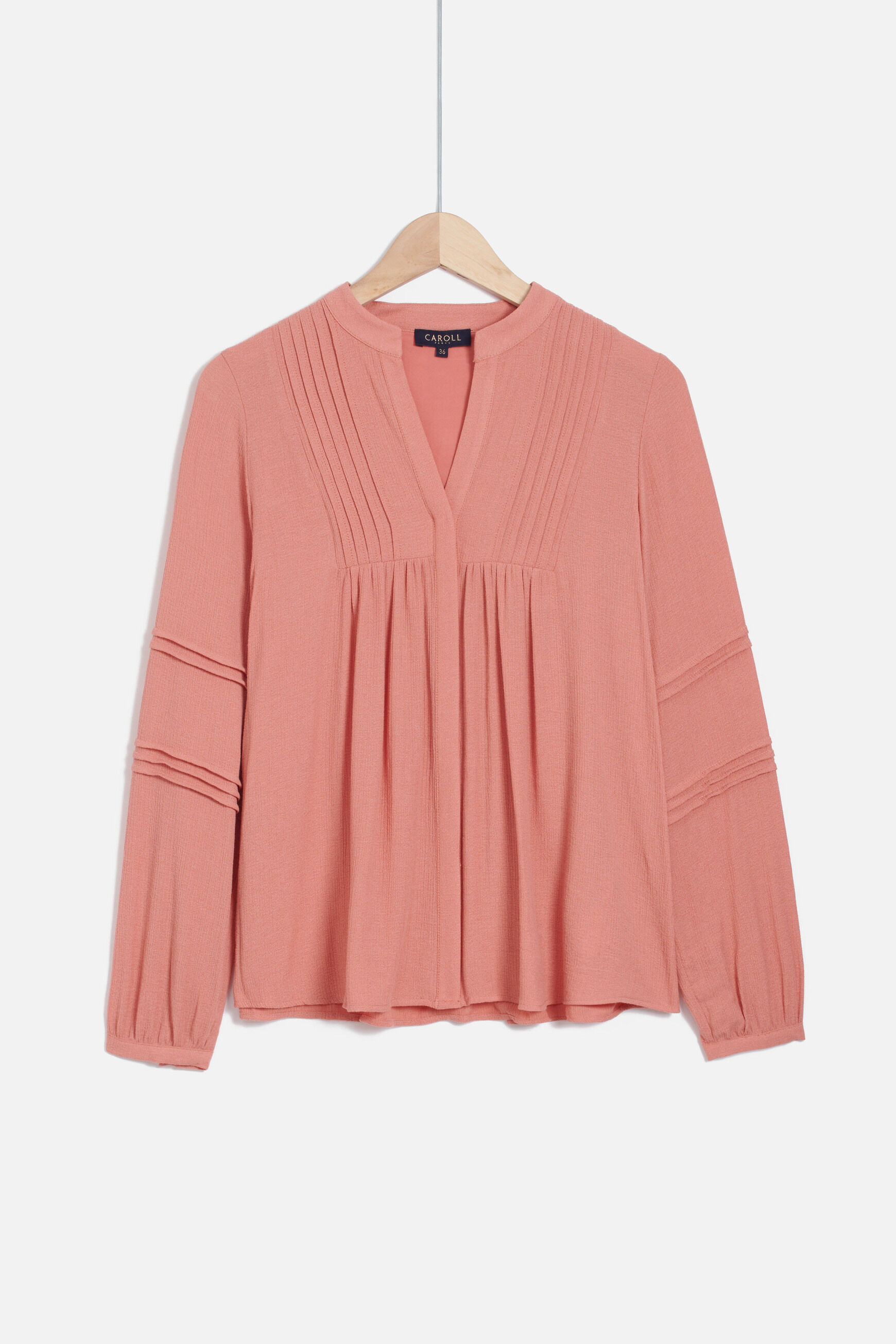 chemisier lea rose saumon femme