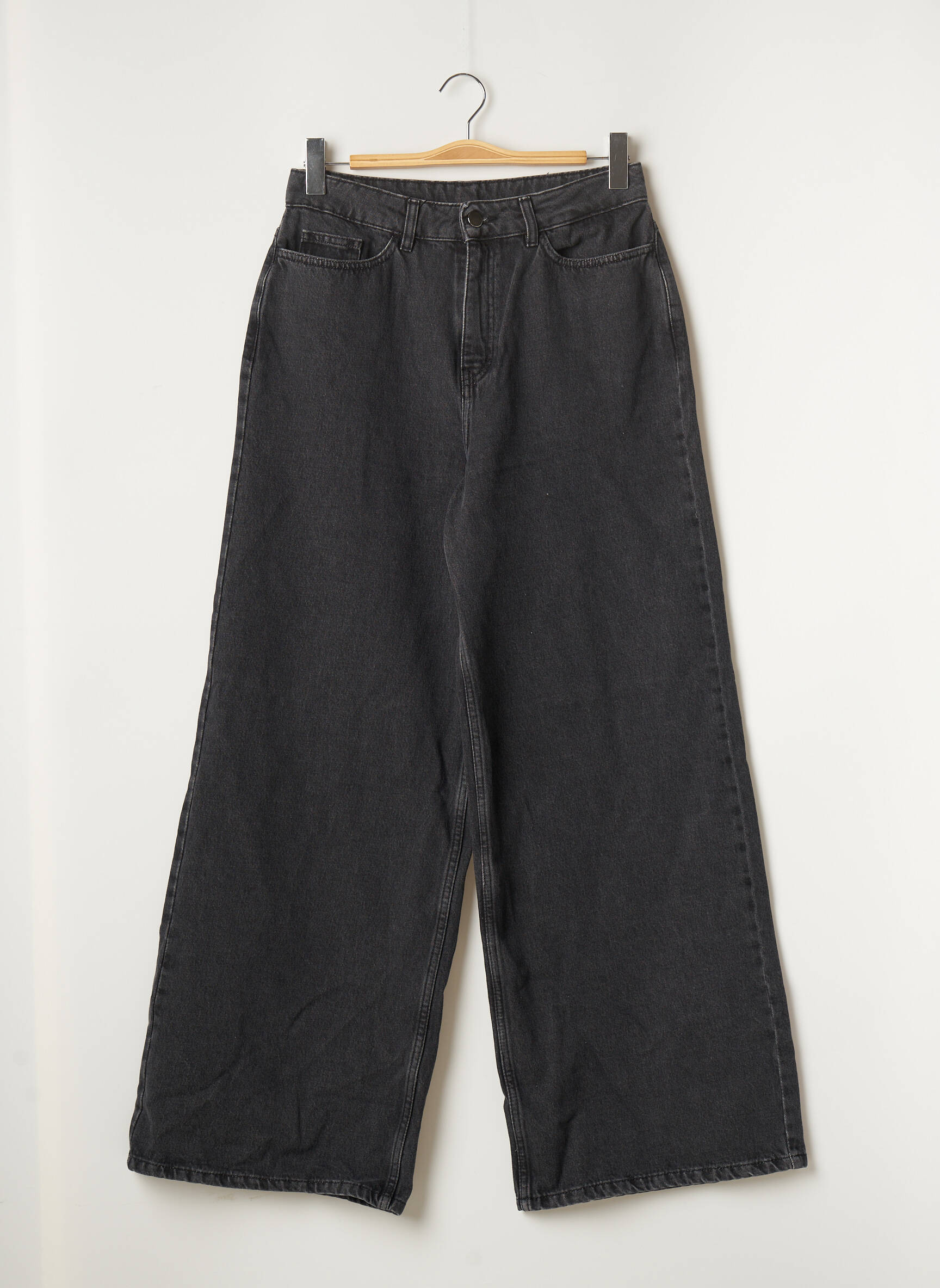 Recc Jeans Coupe Large Femme couleur gris