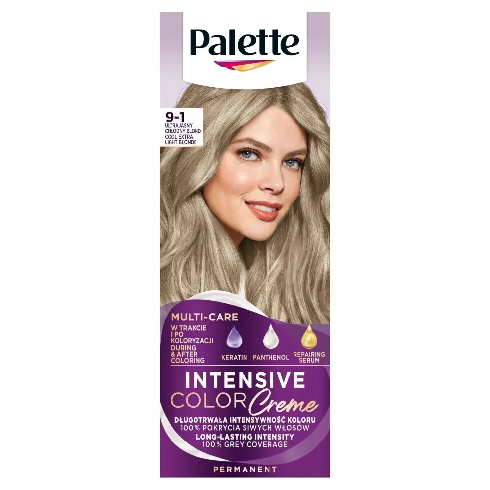 Palette Intensive Color Creme ypač šviesiai blondinės spalvos plaukų dažai