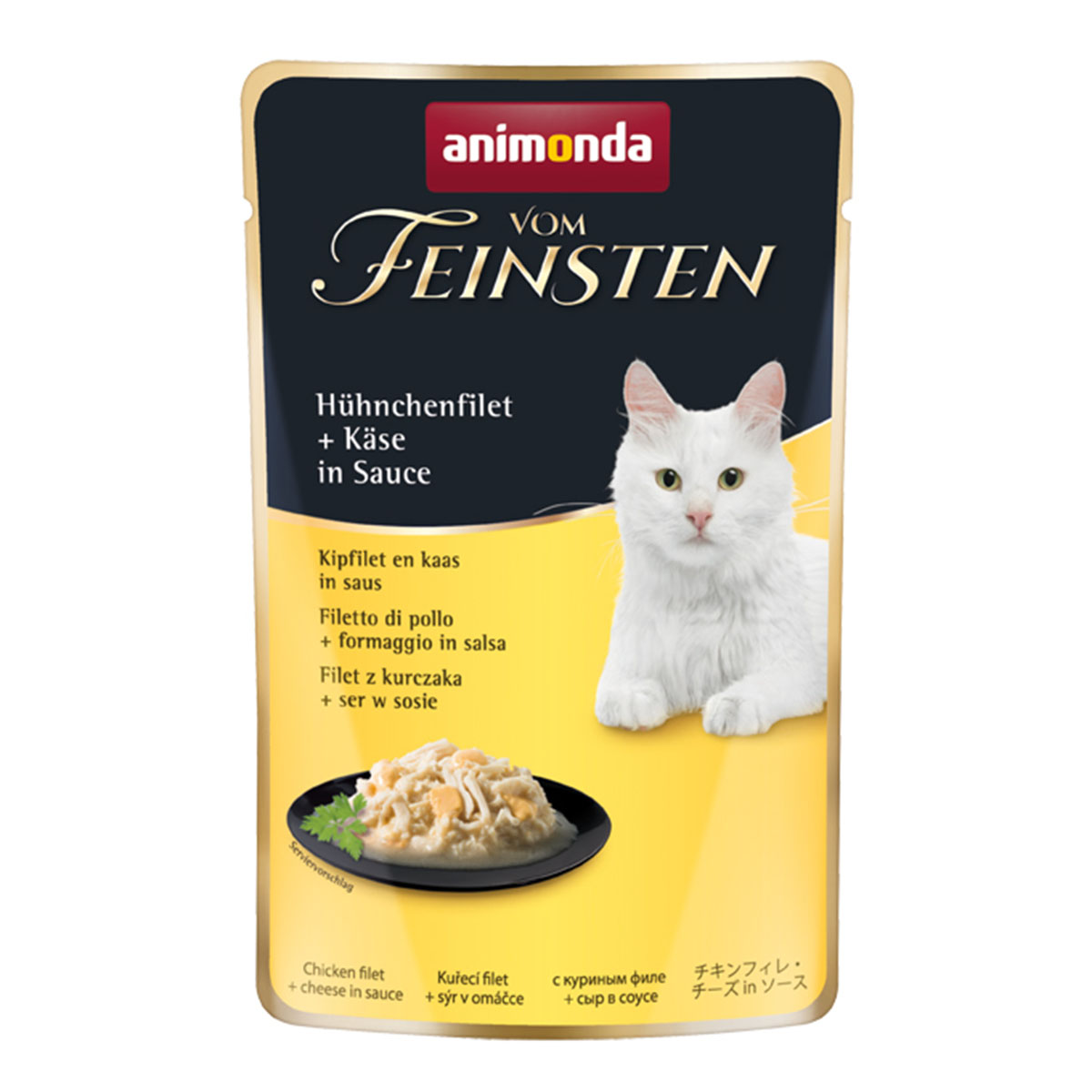 animonda vom Feinsten Hühnchenfilet und Käse in Sauce
