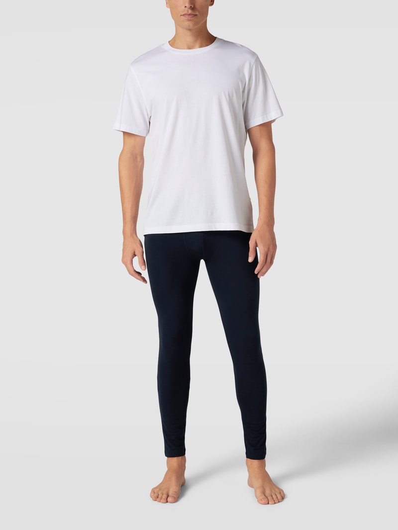 Pyjama-Hose mit Label-Detail Modell 'Infinity' in dunkelblau