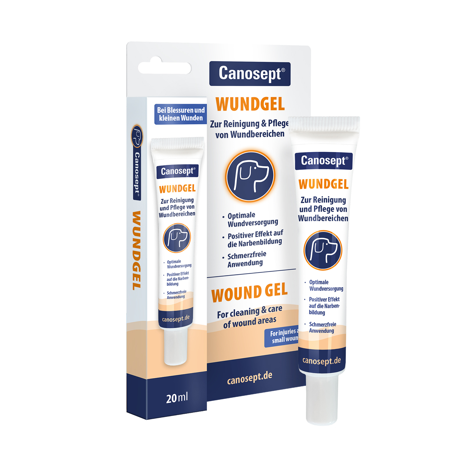 Canosept Pfotenpflege Canosept Wundgel für Hunde 20 ml
