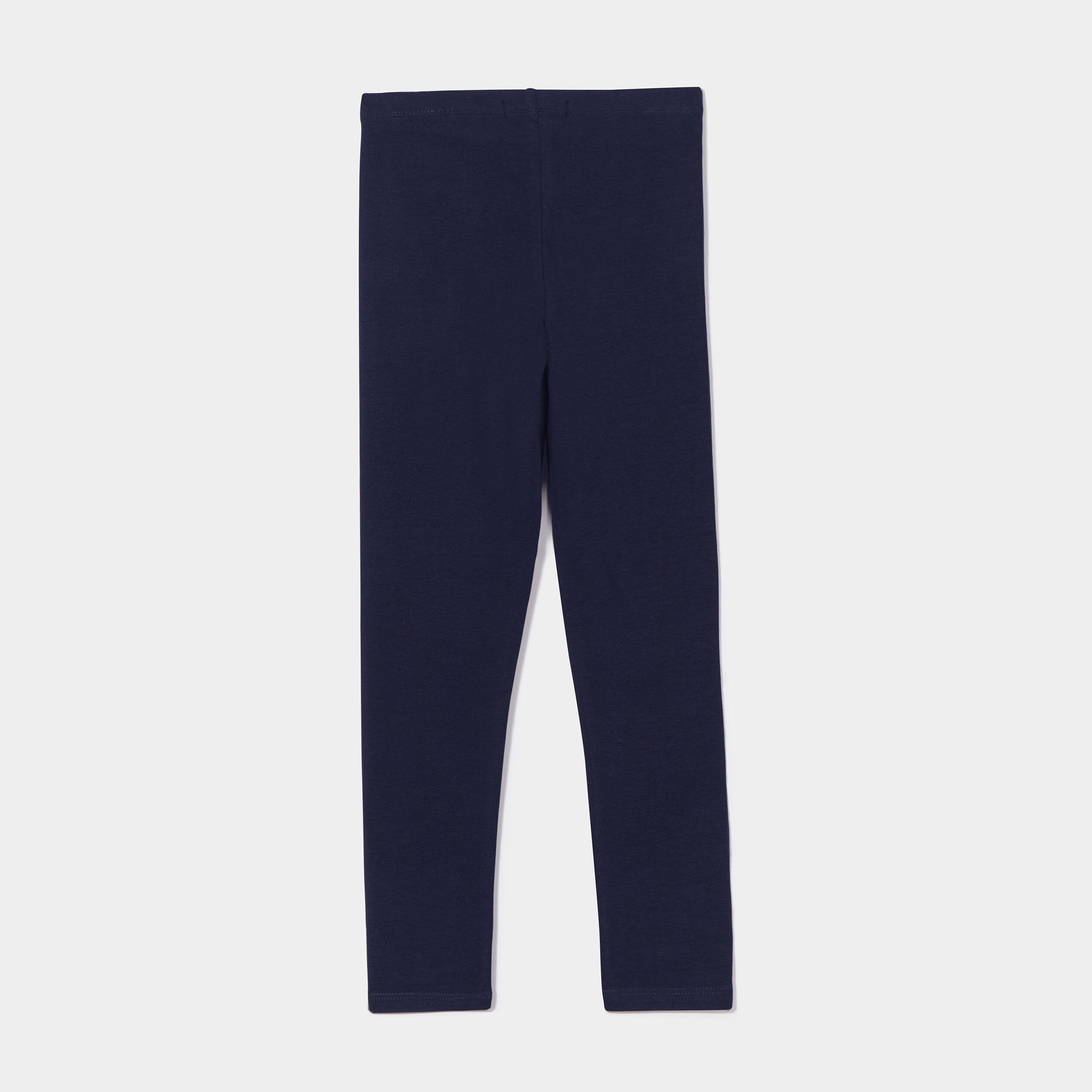Lot 2 leggings coton bleu marine fille | La Halle