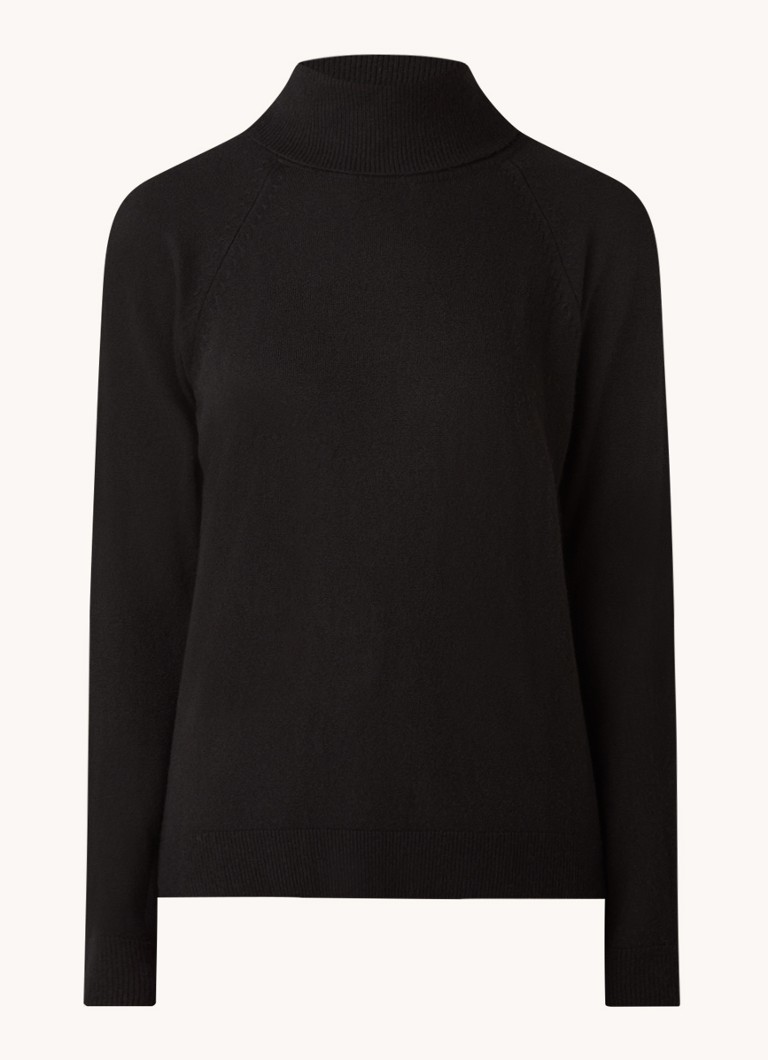 Maglione a collo alto Benetton in maglia fine misto cashmere