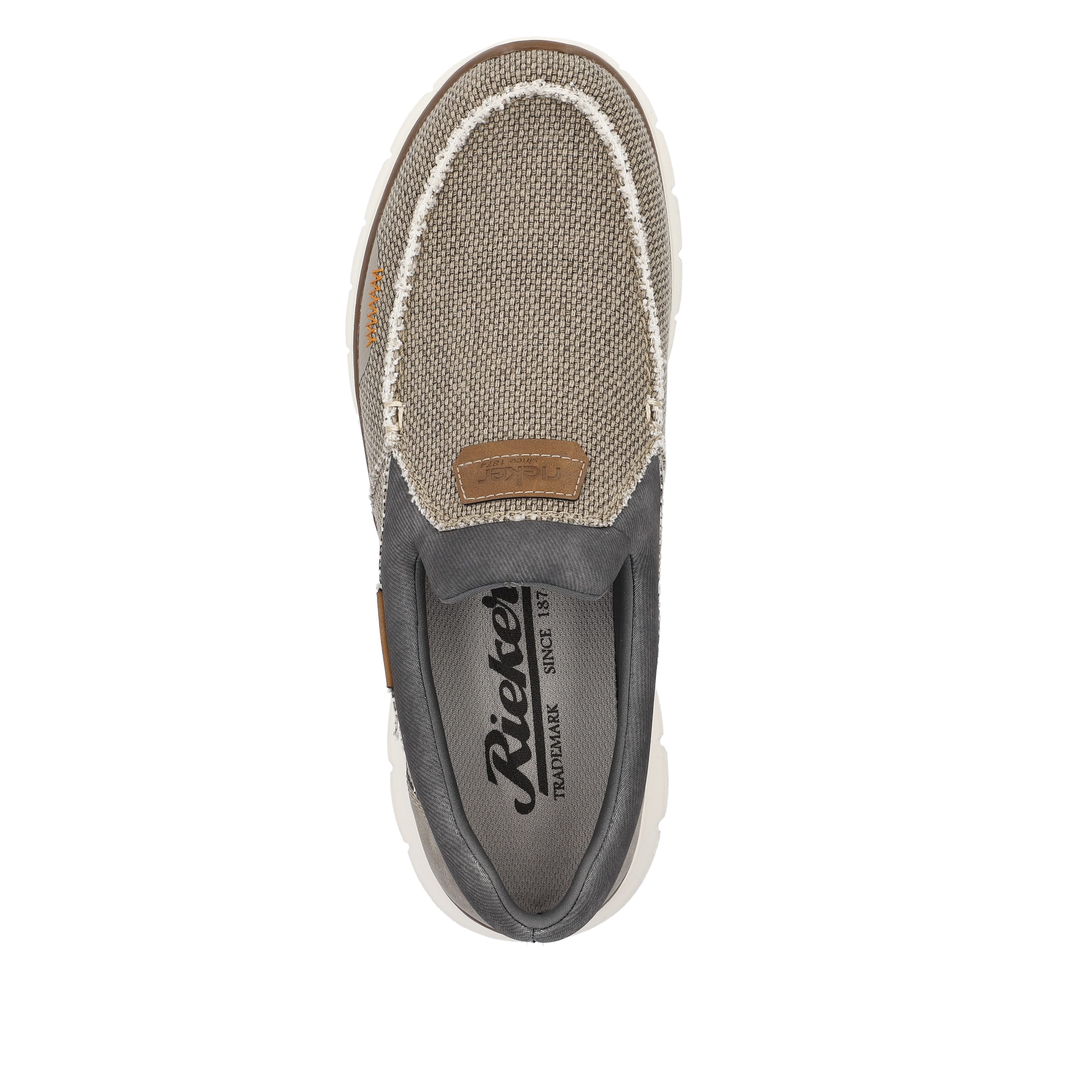 Rieker Herren Slipper beige-grau