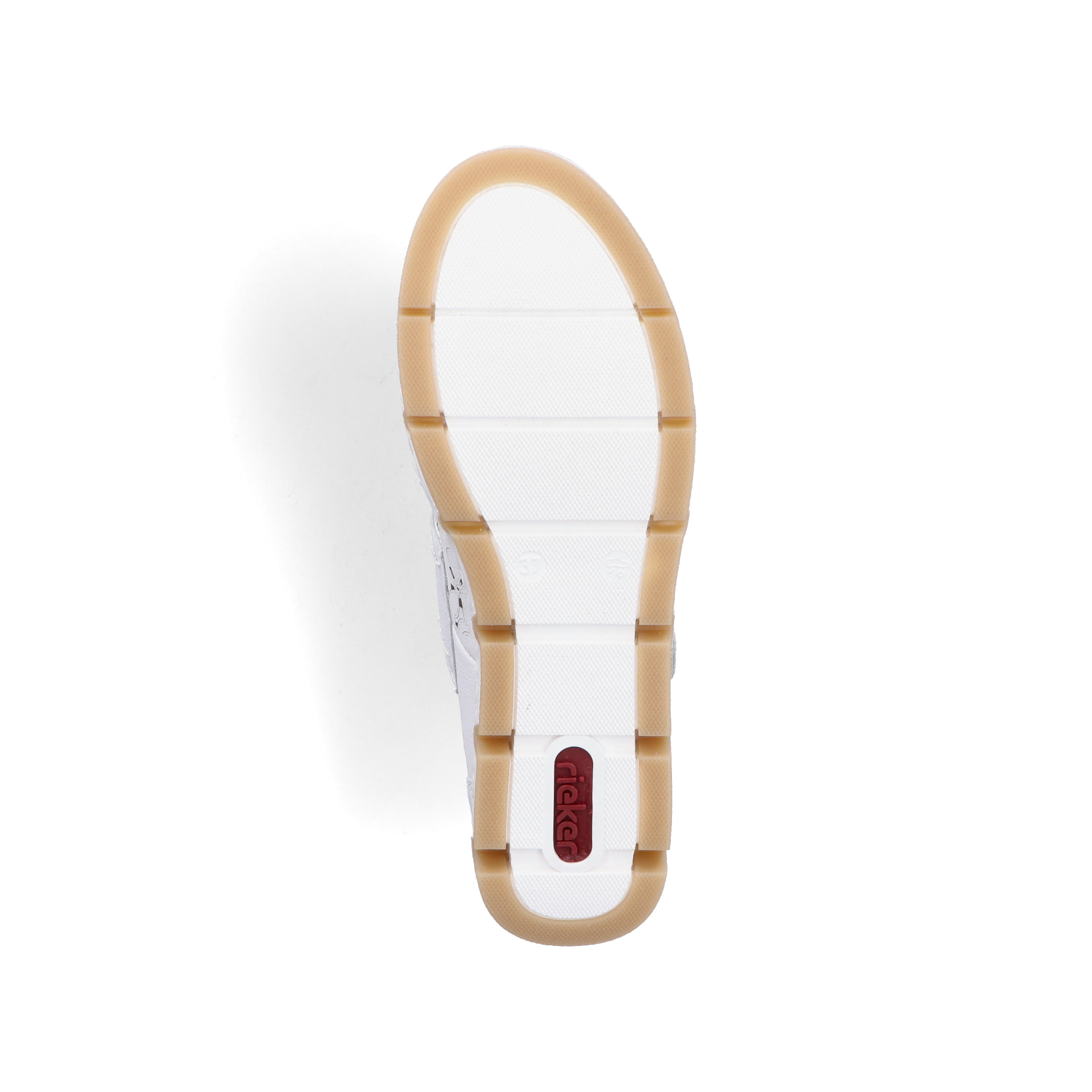 Rieker Damen Ballerinas reinweiss