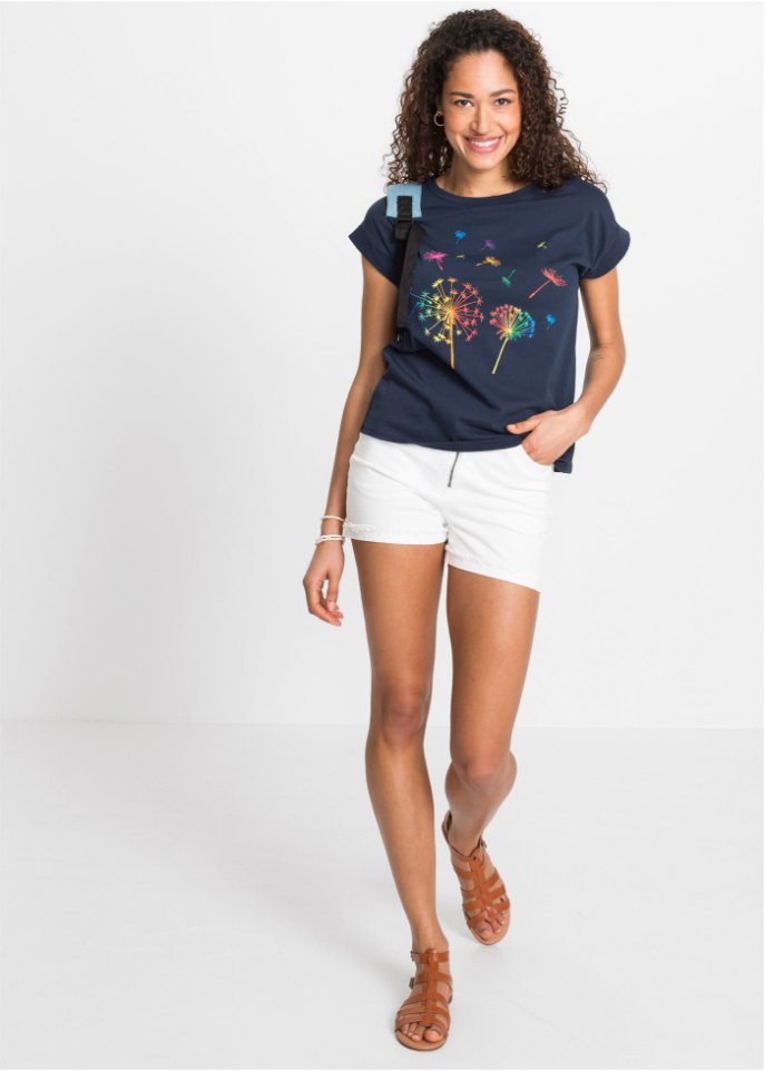 T-Shirt mit floralem Print