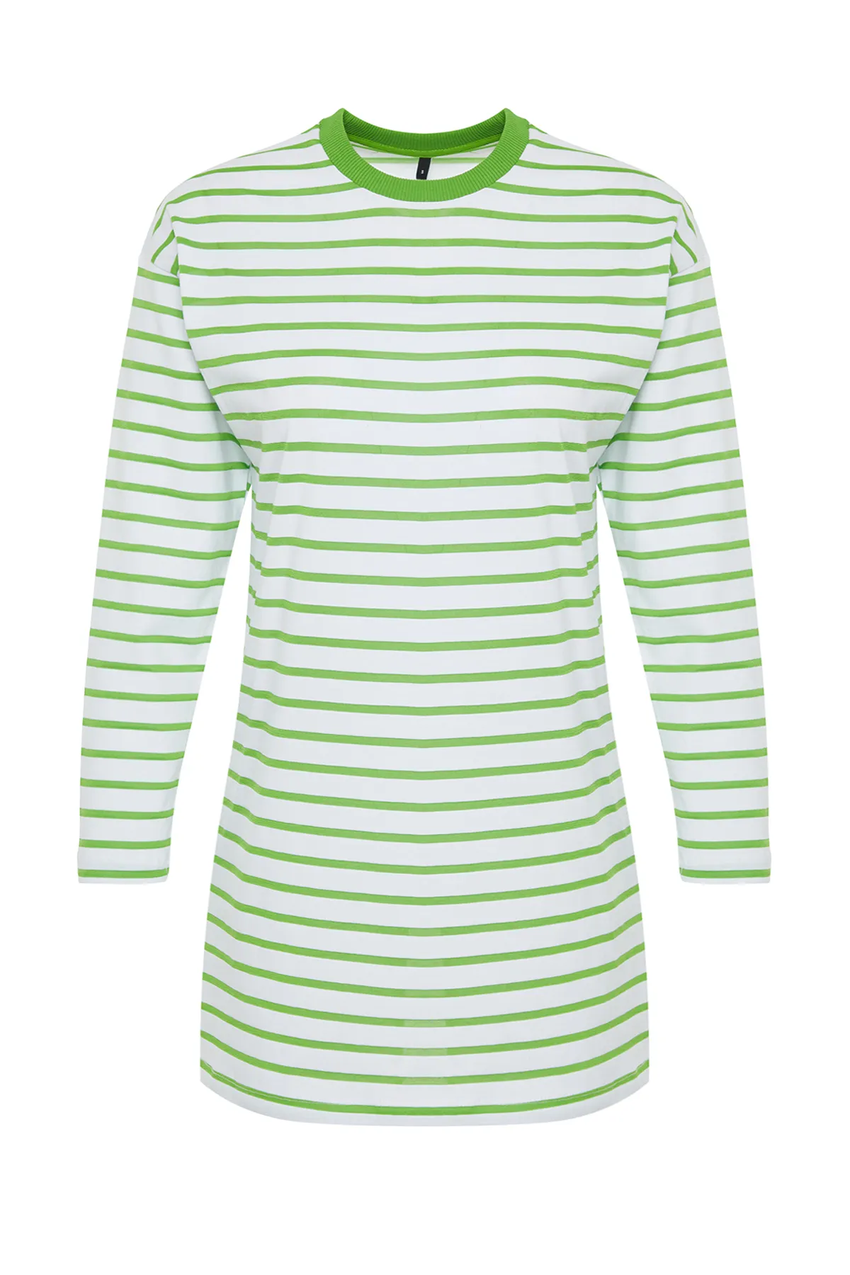 Trendyol Modest  Pistaziengrün gestreifte Stricktunika TCTAW22UK0240