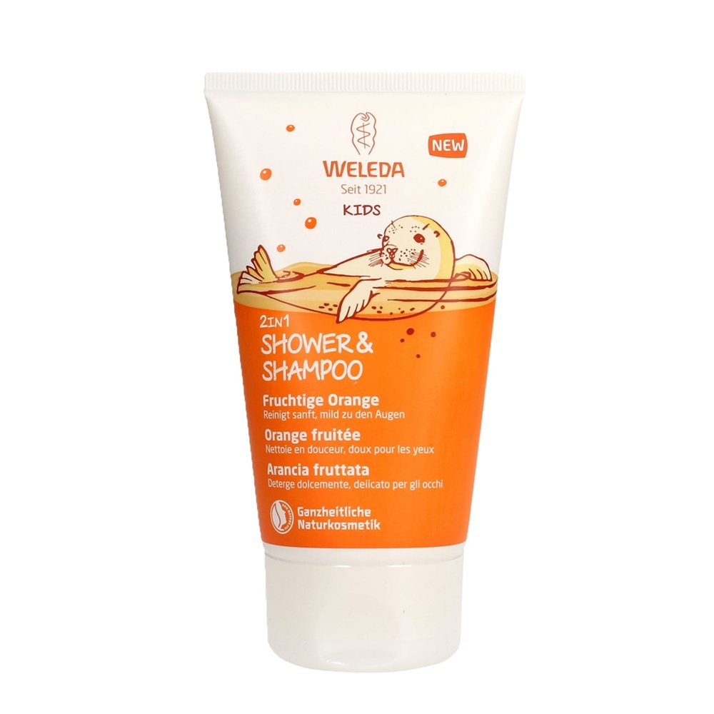 WELEDA 2in1 Shower & Shampoo Orange fruité - 150 ml Hygiène