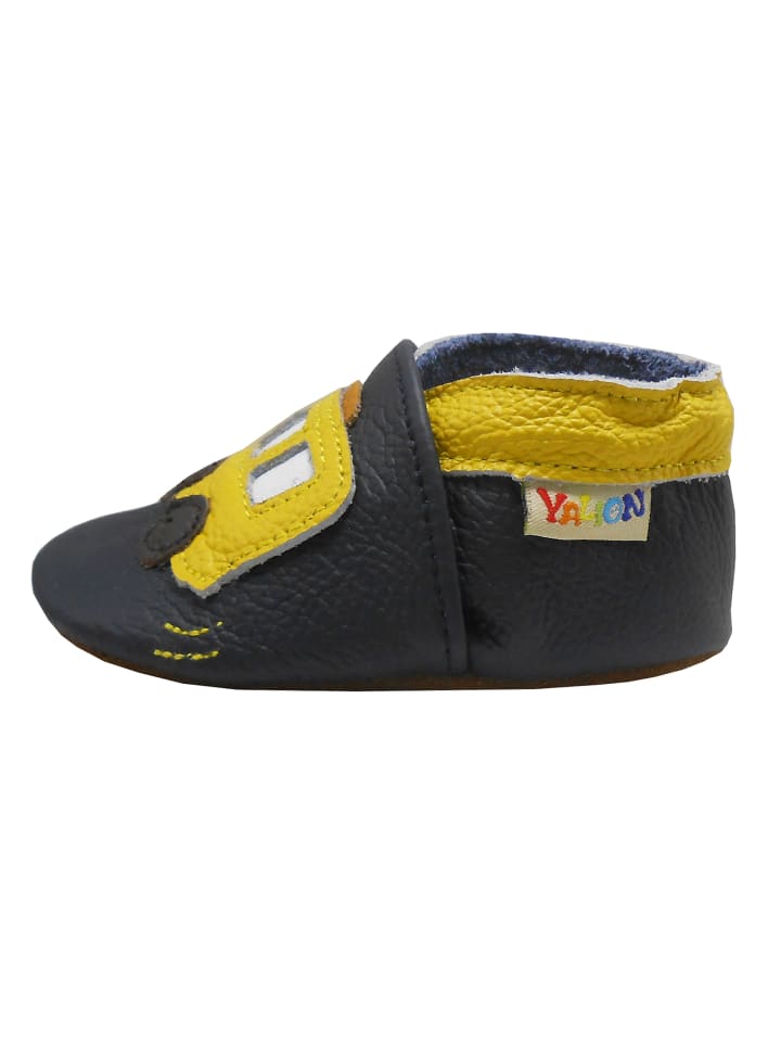 Yalion Leder-Krabbelschuhe 