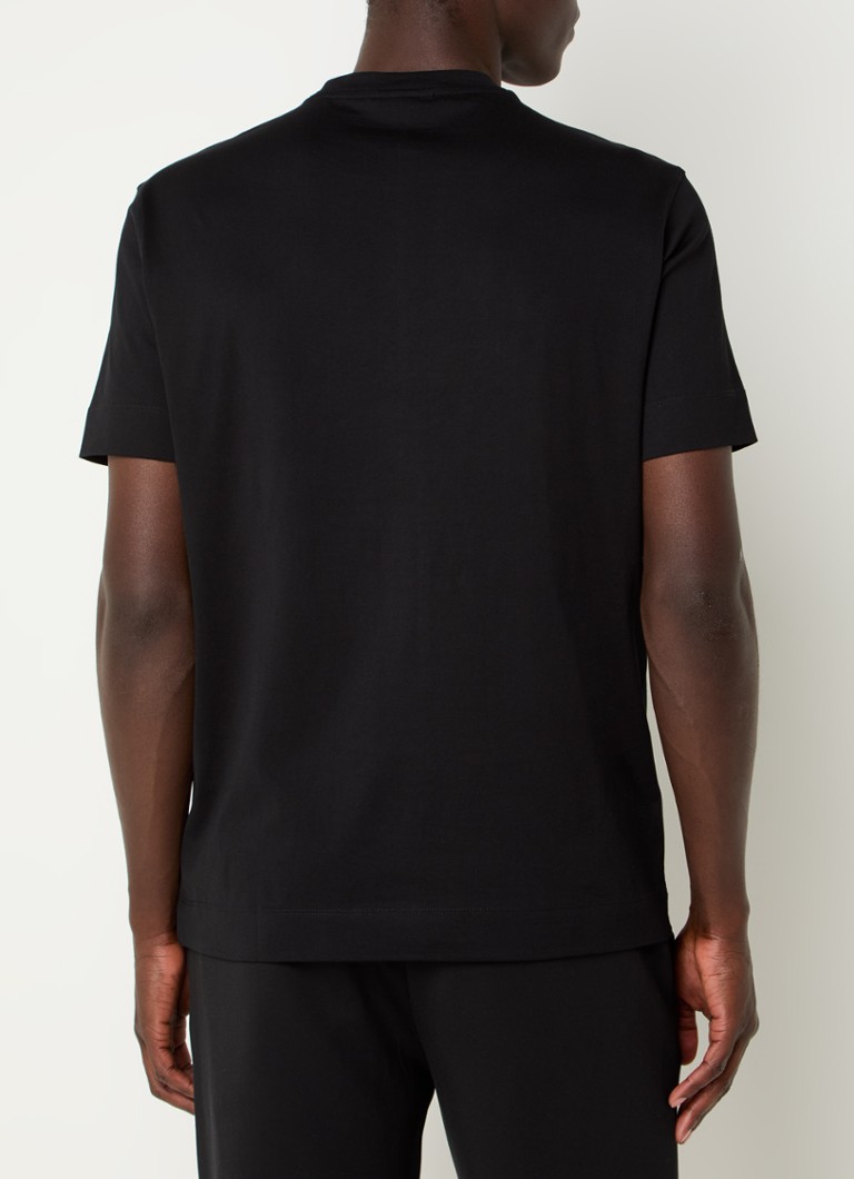 Tricou Emporio Armani cu logo brodat