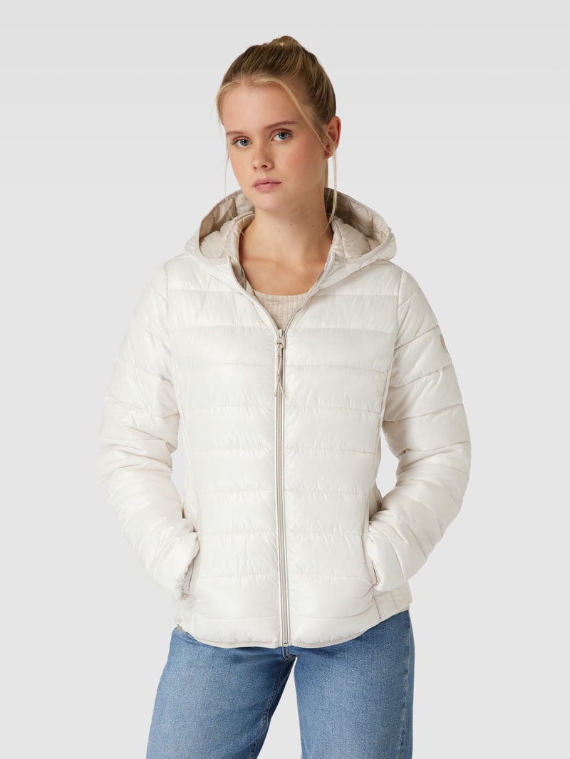 Steppjacke mit Eingrifftaschen in offwhite