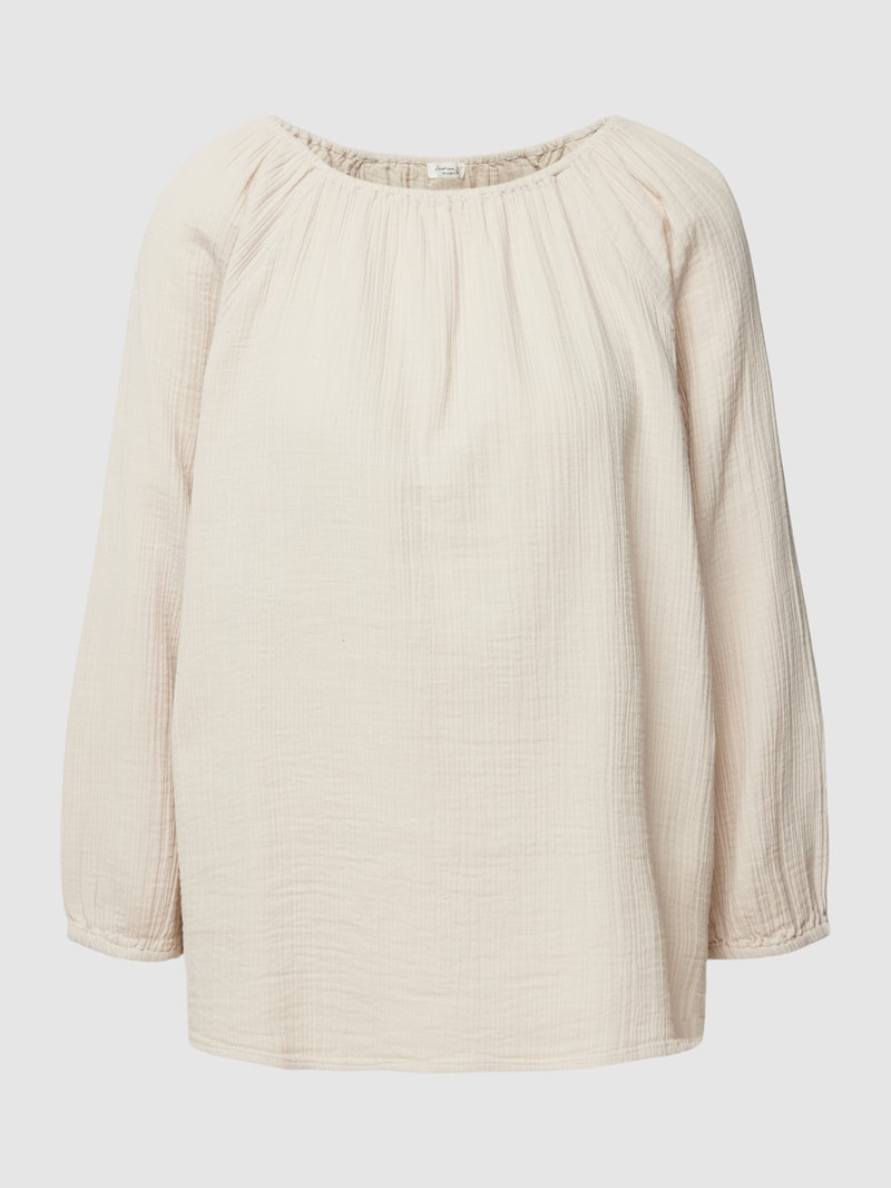 Blusenshirt mit Strukturmuster in ecru