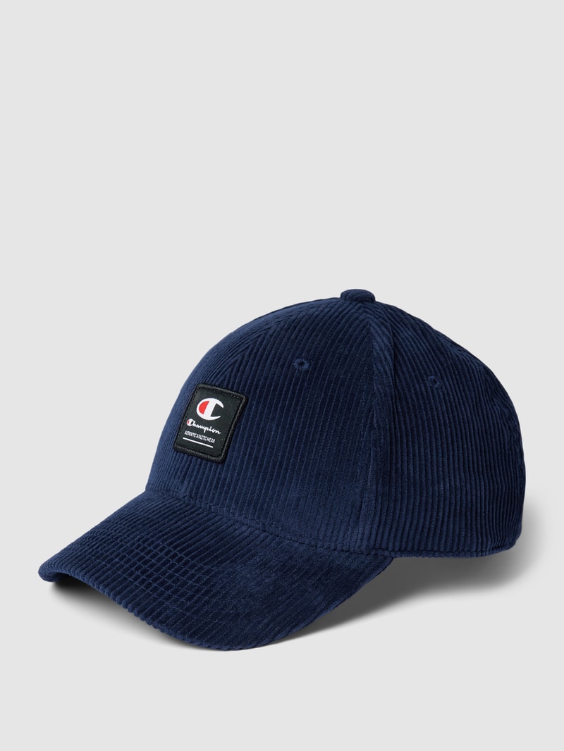 Basecap in Cord-Optik in marineblau