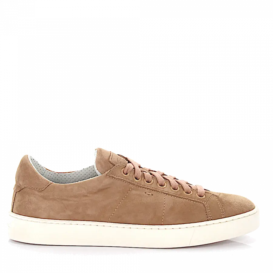 Santoni - Sneaker low Kalbsleder beige rosé - beige