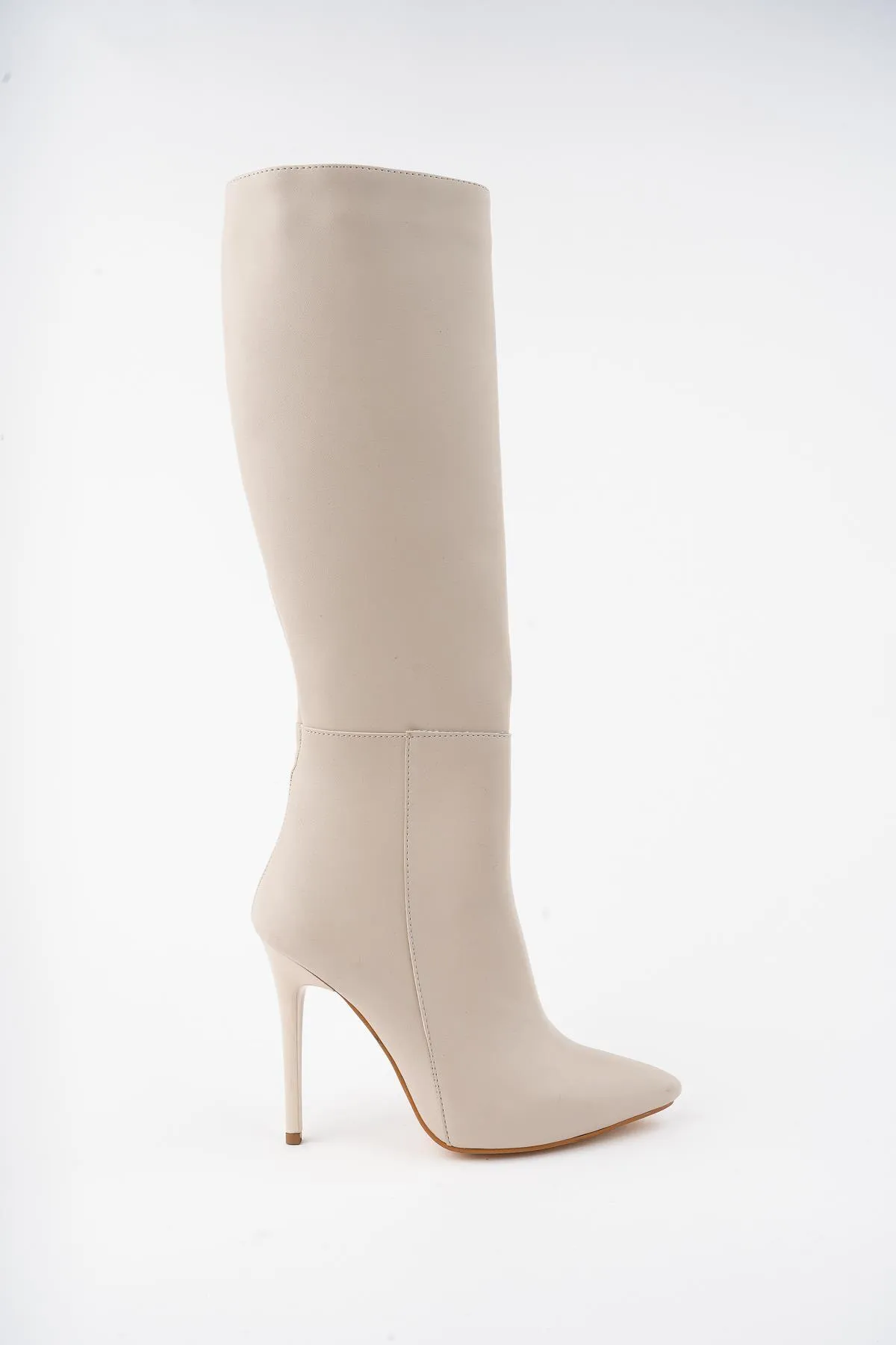 MUGGO  Florence Guaranteed Damenstiefel mit dünnem Absatz und spitzer Zehenpartie und seitlichem Reißverschluss