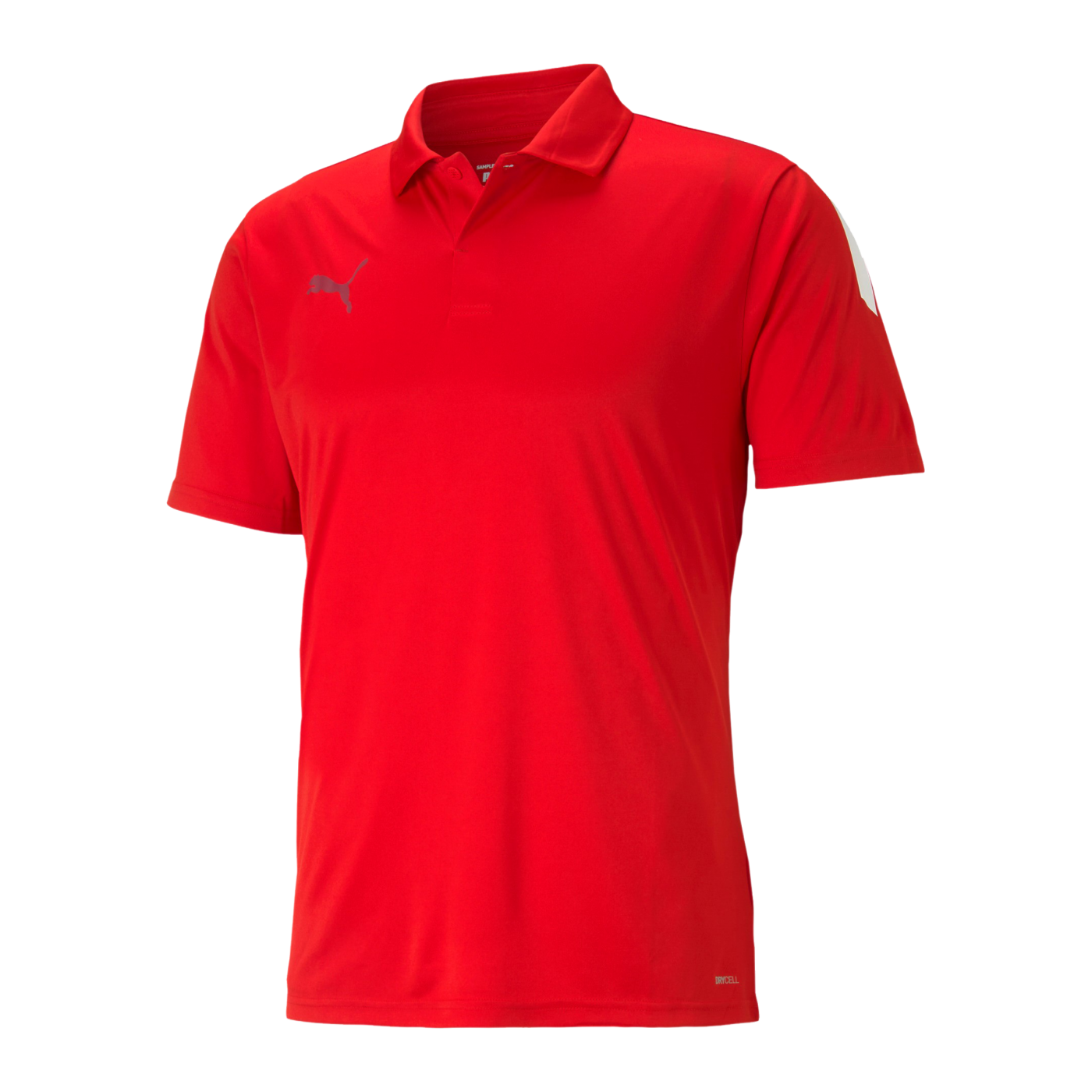 PUMA teamLIGA Sideline Polo Rot Weiss F01