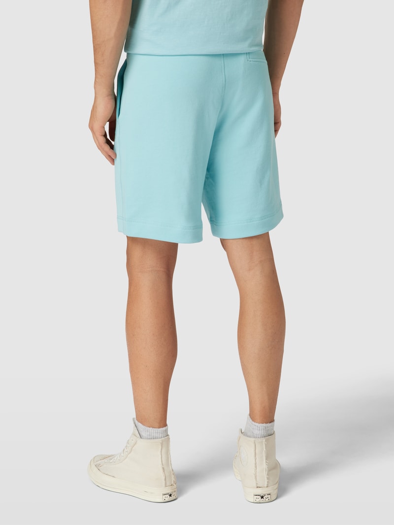 Sweatshorts mit Logo-Stitching Modell 'SEWALK' in mint meliert