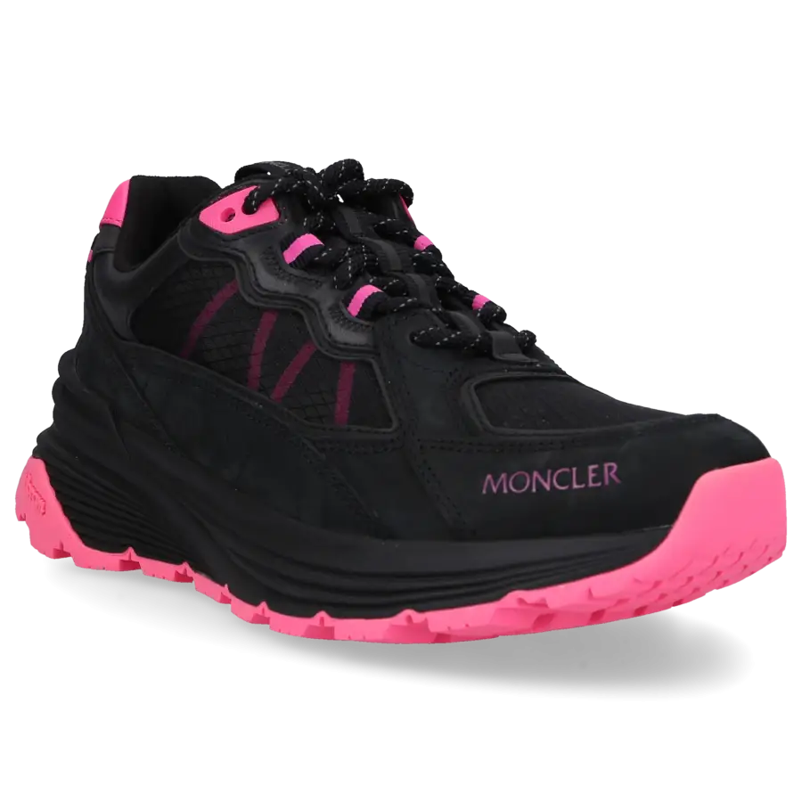 Moncler - Sneaker low LITE RUNNER Kalbsleder - schwarz