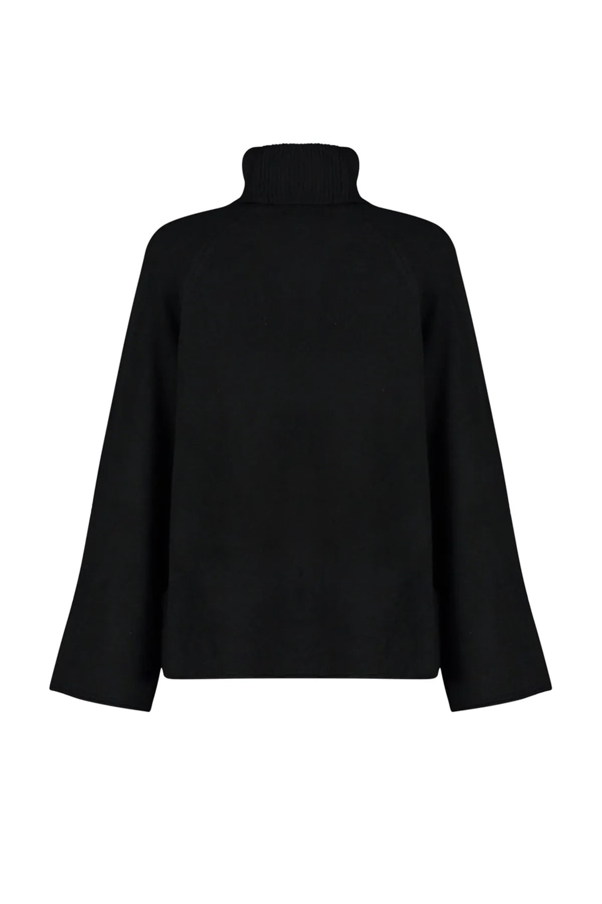 Trendyol Collection  Schwarzer Rollkragenpullover mit weicher Struktur TWOAW24KZ00426