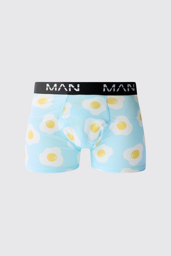 Man Boxershorts mit Spiegelei Print