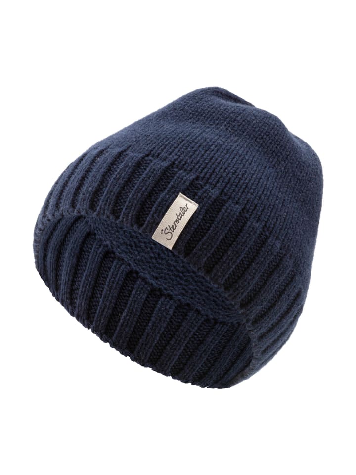 Sterntaler Strickmütze Lambswool in marineblau günstig kaufen