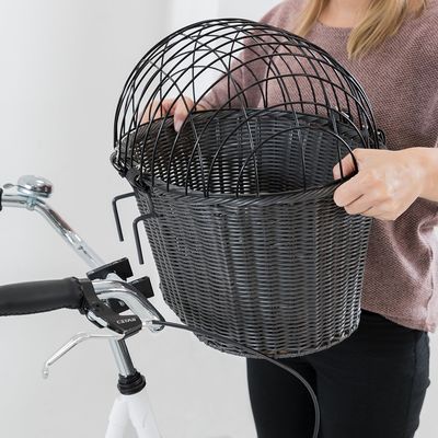 Trixie Front Fahrradkorb aus Polyrattan