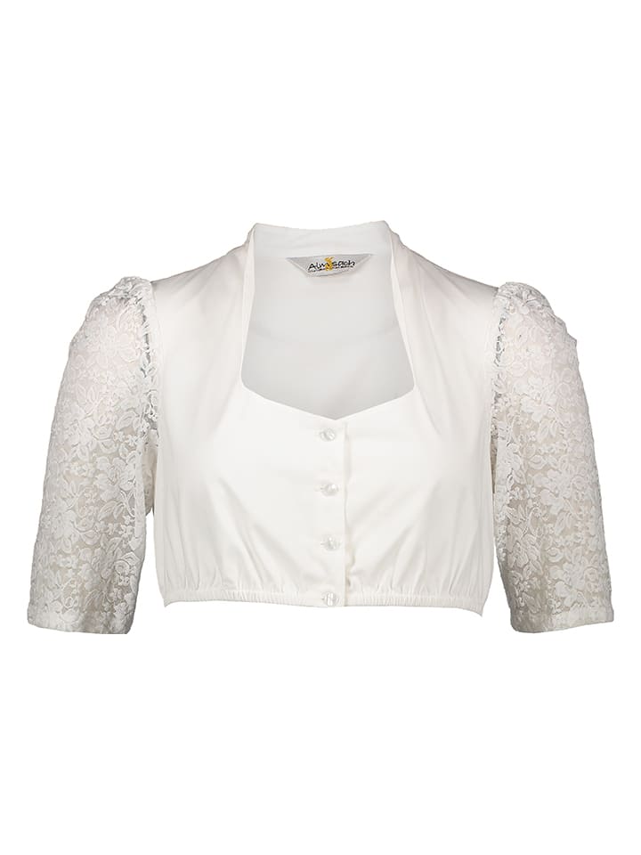 Almsach Dirndlbluse in Weiß günstig kaufen