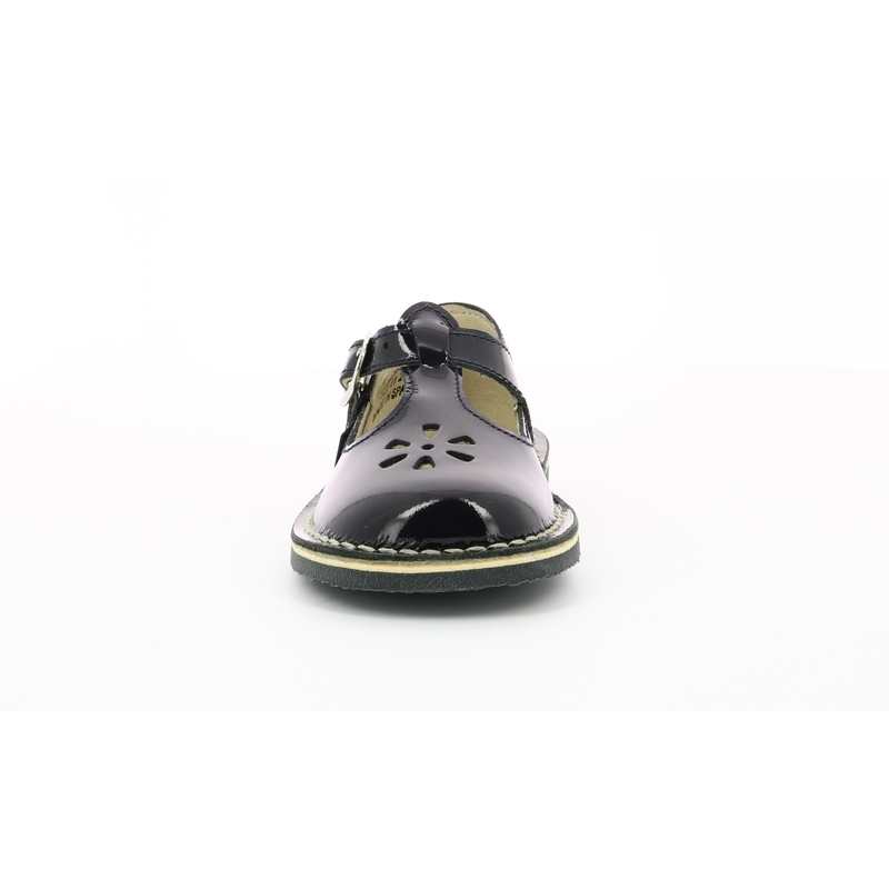 Salomés cuir metallise Dingo