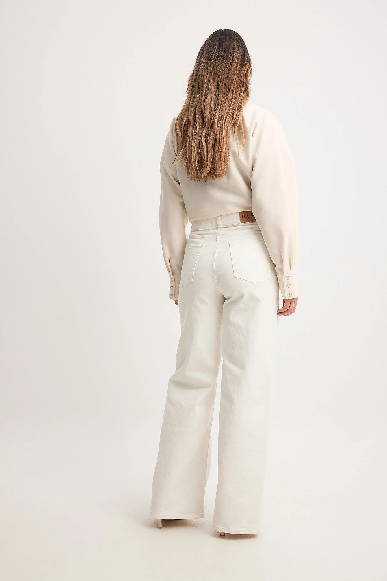Gerade geschnittene Jeans mit hoher Taille