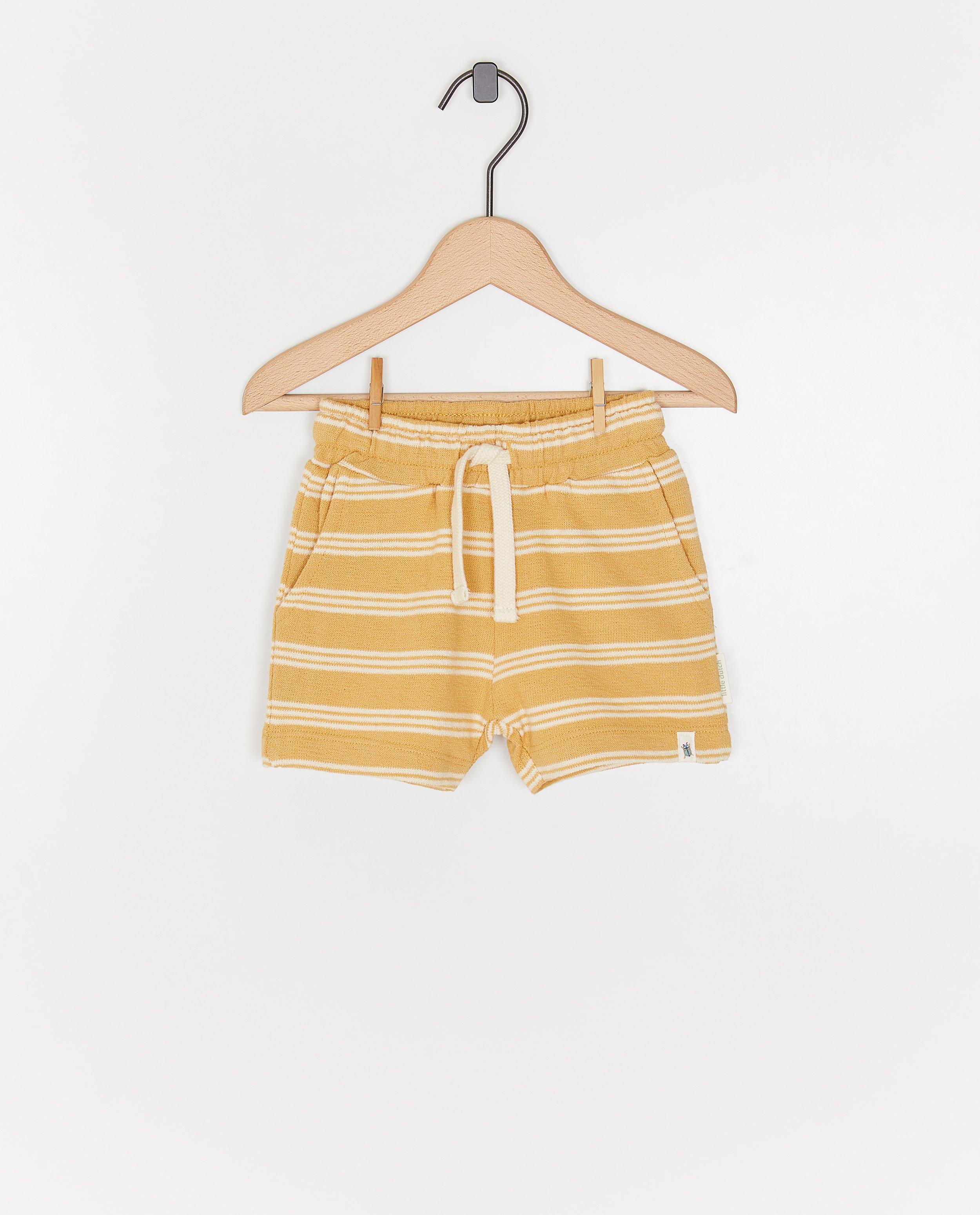 Pantaloni scurți Little Dutch cu galben texturat