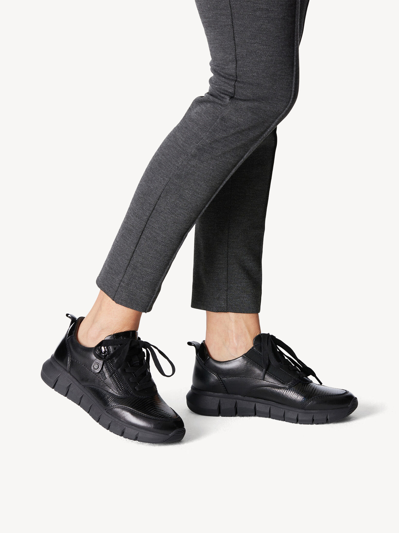 Derbie en cuir - noir