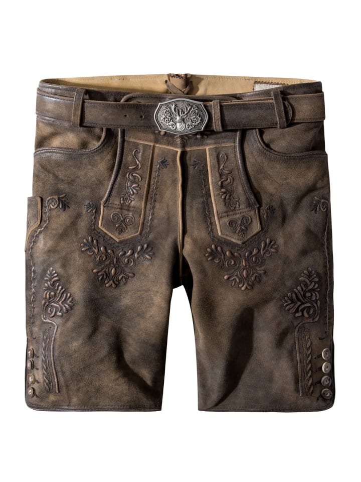 Stockerpoint Lederhose Artur in dunkelbraun günstig kaufen