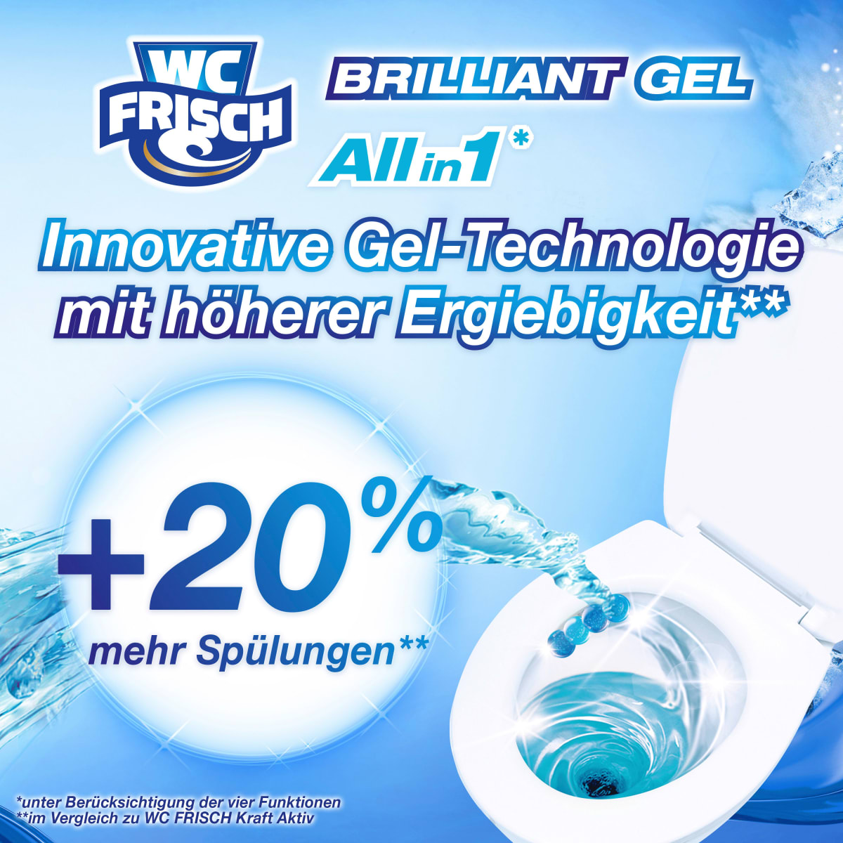 WC-Stein Brilliant Gel Arctic Ocean, 2 St