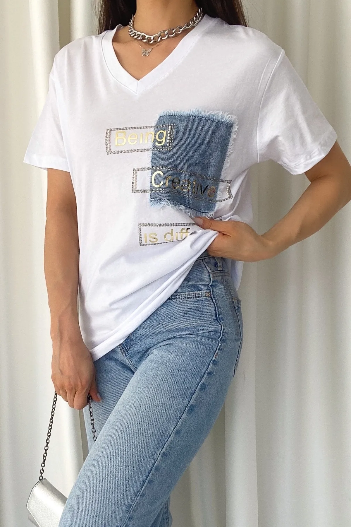 FEMELLE  T-Shirt - Weiß - Regular Fit