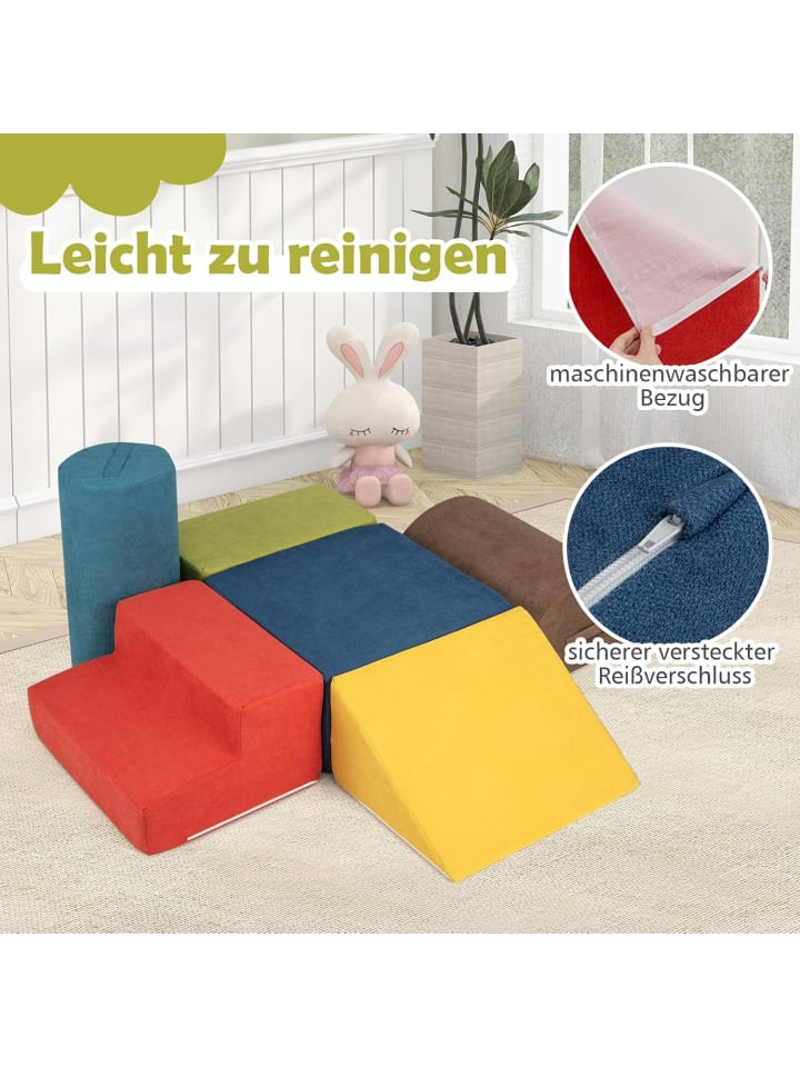 COSTWAY 6 tlg. Softbausteine für 1-3 Jahre in Bunt günstig kaufen onesize