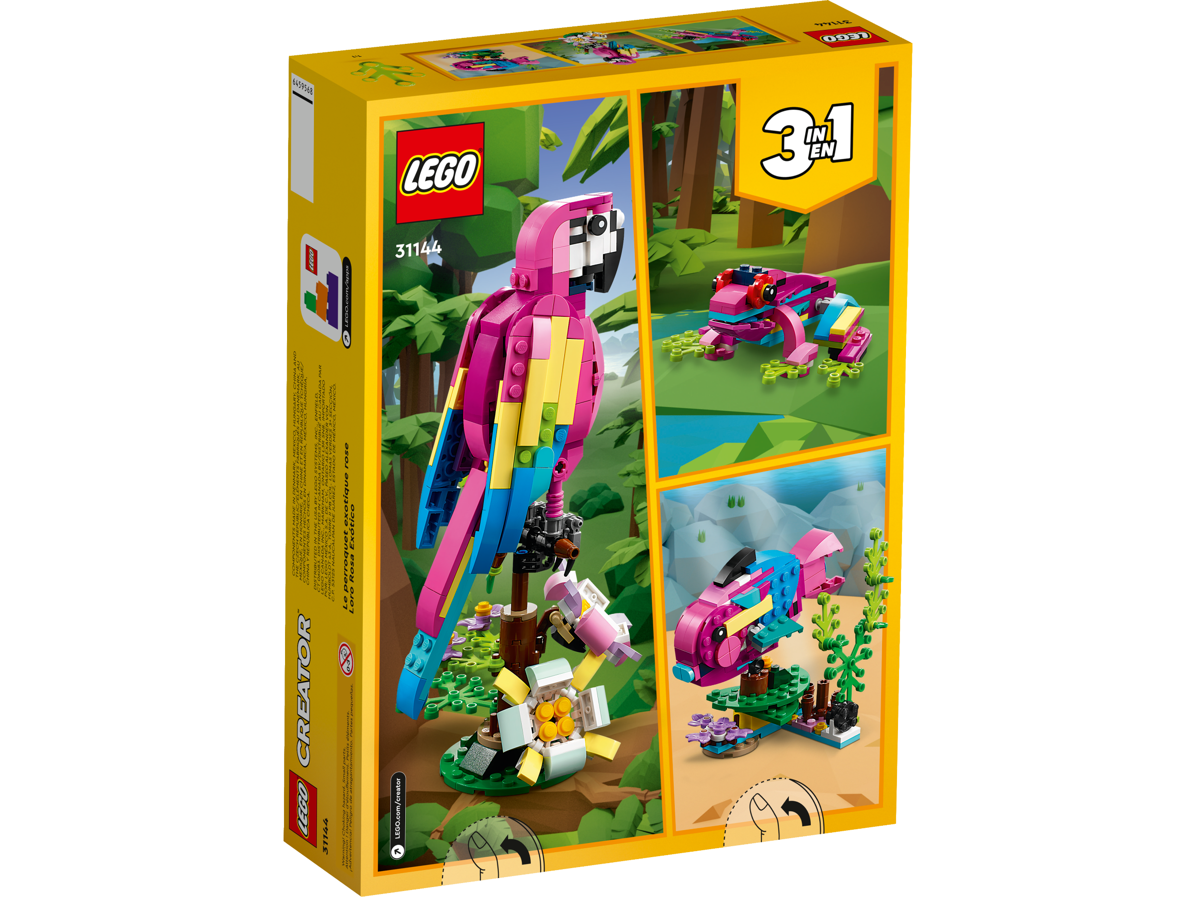 Exotischer pinkfarbener Papagei 31144